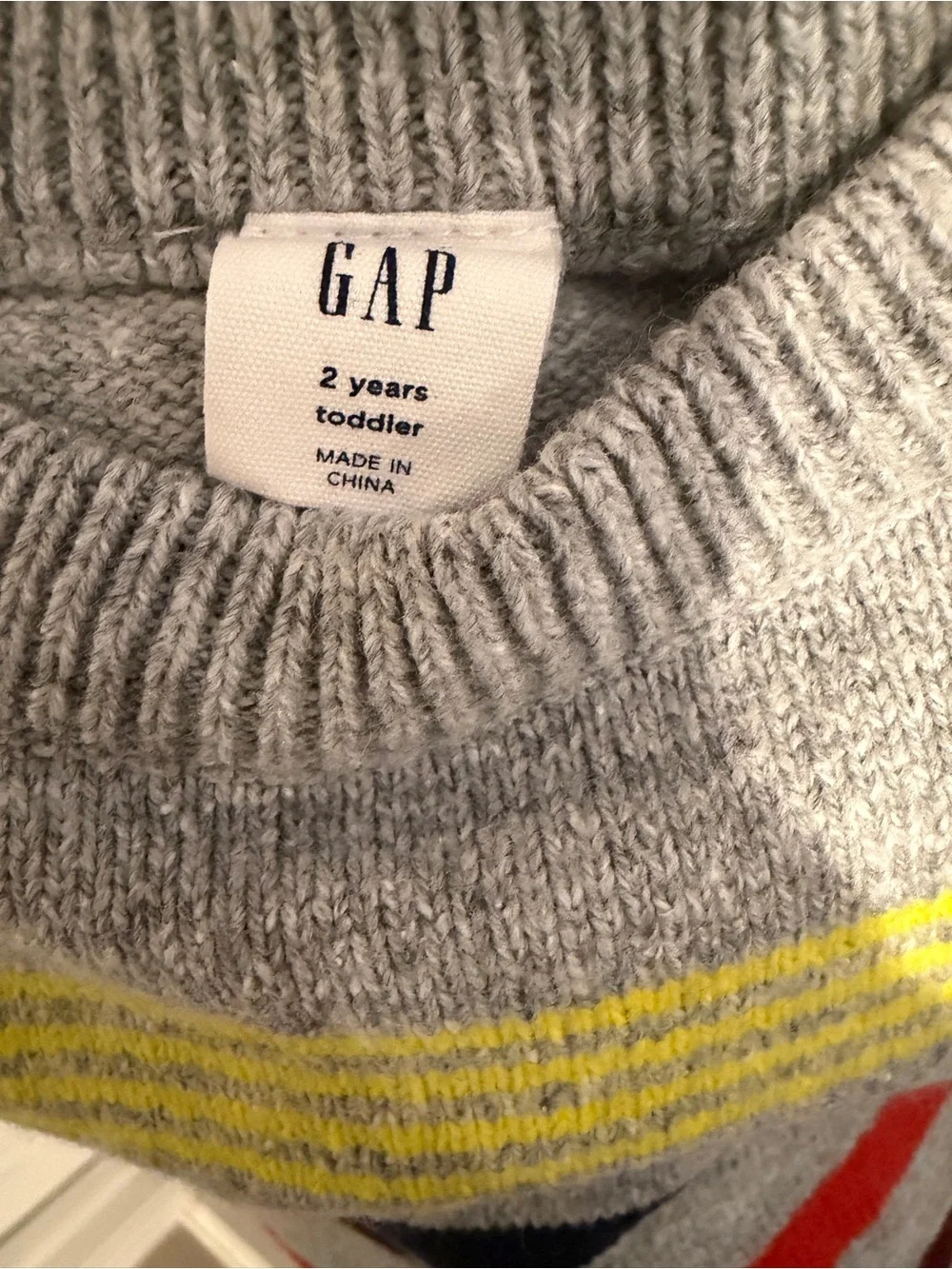 Baby Gap Boys 2T Sweater Bundle 3pc Firetruck Striped Knit Pullover